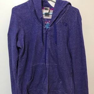 Lightweight purple zip up